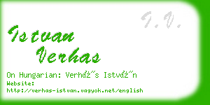 istvan verhas business card